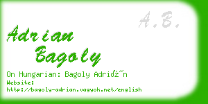 adrian bagoly business card